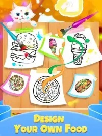 Food Coloring Book - Sweet Desserts Screen Shot 2