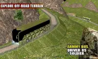Off Road Army Bus Driving:Soldier Transport Duty Screen Shot 1