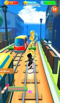 Ninja Subway Surf: Rush Run In City Rail Screen Shot 1