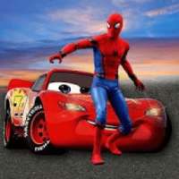 Superheroes Car Simulator Stunt Racing Games