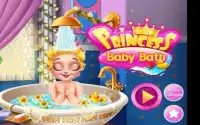 Princess baby bath Screen Shot 4