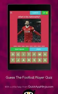 Guess The Football Player Quiz Screen Shot 7