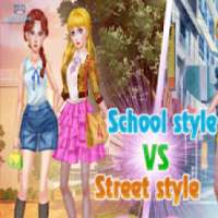 School Style - dress up games for girls/kids