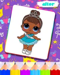 Dolls Coloring pages - lol surprise Screen Shot 1
