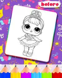 Dolls Coloring pages - lol surprise Screen Shot 2