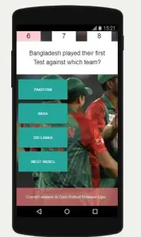 Bangladesh Cricket Team Quiz And Trivia Screen Shot 4