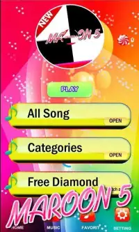 Piano Maroon 5 Tiles Game 2019 Screen Shot 2