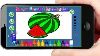 Belajar mewarnai buah-buahan anak PAUD TK SD Screen Shot 0