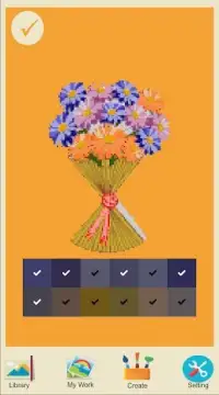 Color by Number – New Flowers Pixel Art Screen Shot 1