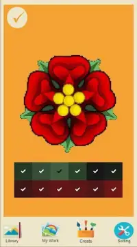 Color by Number – New Flowers Pixel Art Screen Shot 0