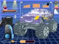 monster car wash game Screen Shot 1