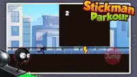 Stickman Runner Parkour Screen Shot 0
