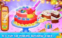 Birthday Cake Maker - Dessert cooking games Screen Shot 2