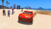 Mcqueen Cars Lightning: Hill Stunt Racing Games Screen Shot 9
