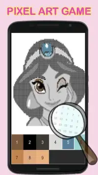 8Bit Princess In Pixel Coloring Art Screen Shot 1