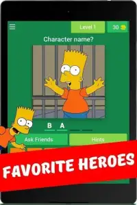 The Simpsons Quiz Screen Shot 1