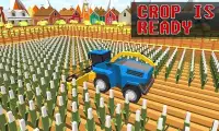 Blocky Plow Farming Harvester Screen Shot 0