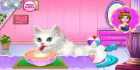 Kitty Care And Grooming - Spa Salon Games Screen Shot 0
