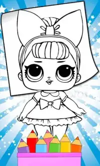 Surprise Doll Coloring Game Screen Shot 1