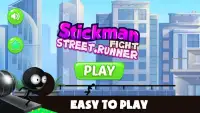 Stickman fight street runner Screen Shot 4