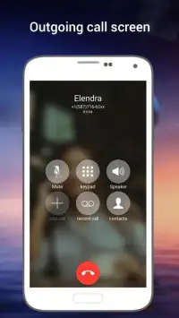 Phone X Full i Call Screen With Dialer Screen Shot 3