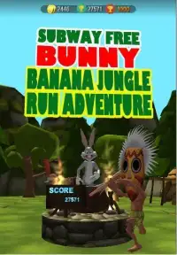 subway free bunny banana jungle run adventure Screen Shot 6