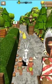 subway free bunny banana jungle run adventure Screen Shot 2