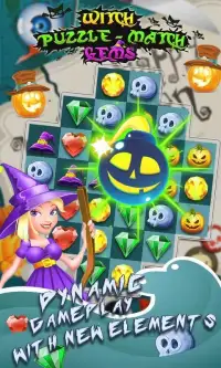Witch Puzzle Match 3 Gems Screen Shot 2