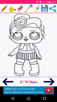 Drawing baby cute doll Screen Shot 5