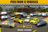 Bus & Taxi Driving Simulator Screen Shot 10