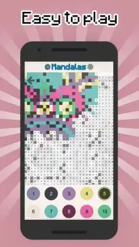 Mandalas color by number - Mandala pixel art Screen Shot 7