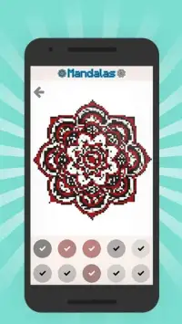 Mandalas color by number - Mandala pixel art Screen Shot 4
