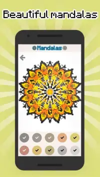 Mandalas color by number - Mandala pixel art Screen Shot 8
