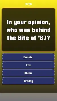 Which Animatronic Character Are you ? Super Quiz Screen Shot 0