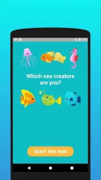 Which sea creature are you? Test Screen Shot 1