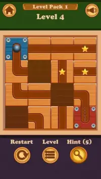 Unblock Roll Ball Puzzle - Free puzzle game. Screen Shot 2