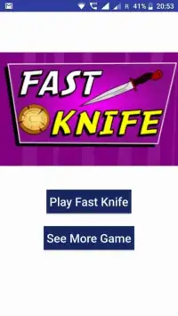 Fast Knife - Play Game Screen Shot 1