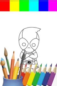 Coloring Pool Dead Paint For Kids Screen Shot 2