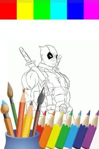 Coloring Pool Dead Paint For Kids Screen Shot 0