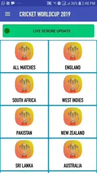 Cricket Worldcup 2019 Live Score Screen Shot 7