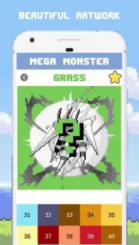 Mega Monster - Color By Number Screen Shot 0