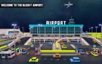 Blocky Airport Ground Staff Flight Simulator Game Screen Shot 0