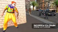Scary Clown Attack Simulator 3D - Crime City 2019 Screen Shot 1