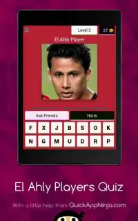 El Ahly Players Quiz Screen Shot 3
