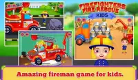 Firefighters Fire Rescue Kids - Fun Games for Kids Screen Shot 1