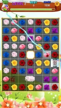 Rose Garden Flowers - New Flower Blast Game Screen Shot 1