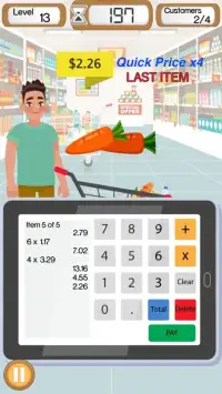 Supermarket Cashier - Cash Register & Money Game Screen Shot 0
