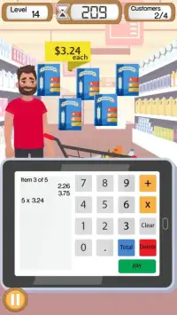 Supermarket Cashier - Cash Register & Money Game Screen Shot 5