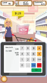 Supermarket Cashier - Cash Register & Money Game Screen Shot 3