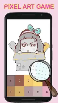 8Bit Little Sister In Pixel Coloring Art Screen Shot 0